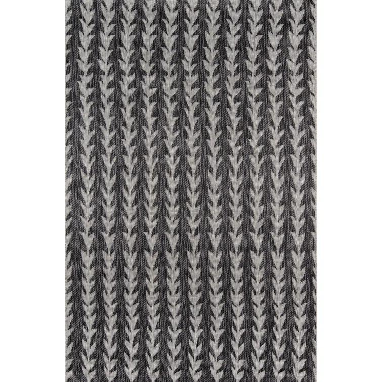 Amalfi Charcoal/Gray Indoor/Outdoor Rug