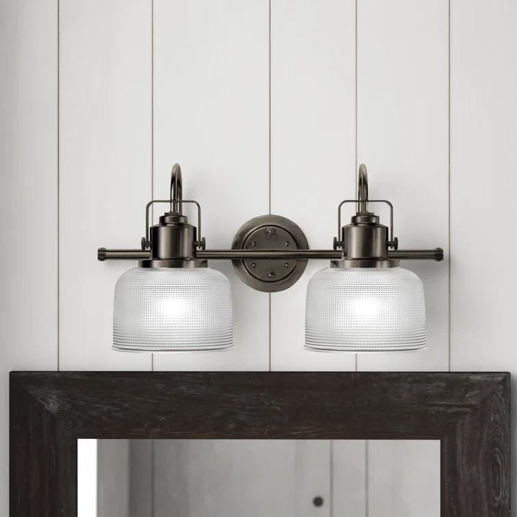 Rosser 2 Light Transparent Dimmable Vanity Light