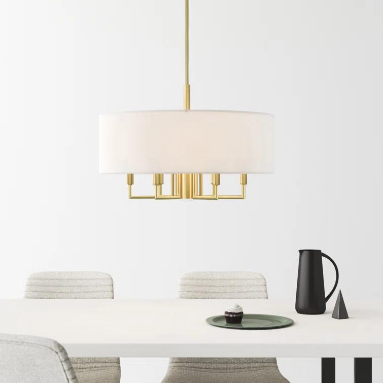 Moonlighter 7 Light Metal Dimmable Drum Chandelier