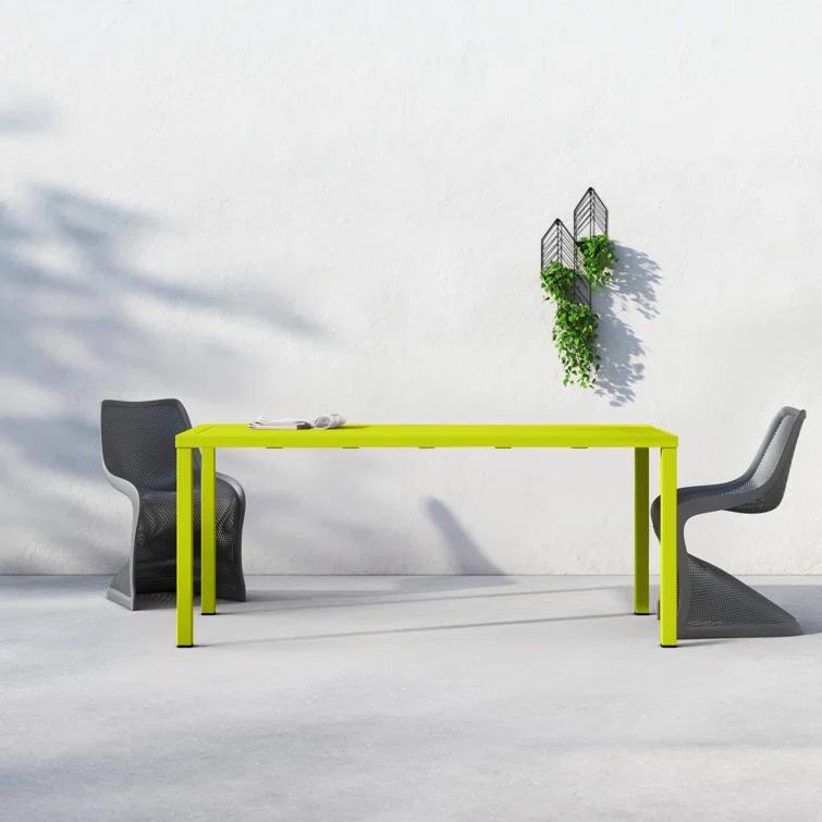 Bette 71'' Metal Outdoor Dining Table