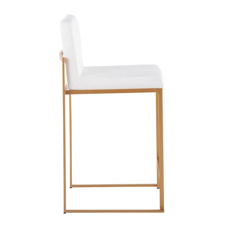 Rego Upholstered Counter Stool with Metal Frame