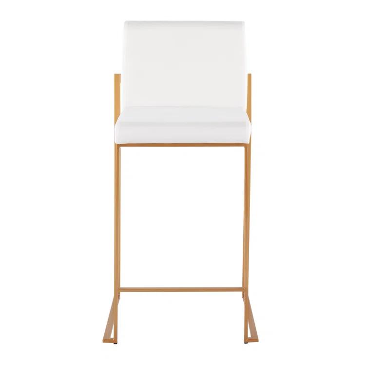Rego Upholstered Counter Stool with Metal Frame