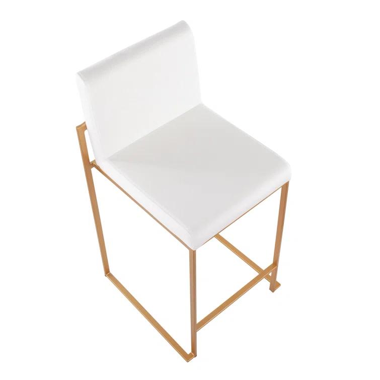 Rego Upholstered Counter Stool with Metal Frame