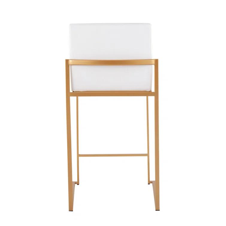 Rego Upholstered Counter Stool with Metal Frame