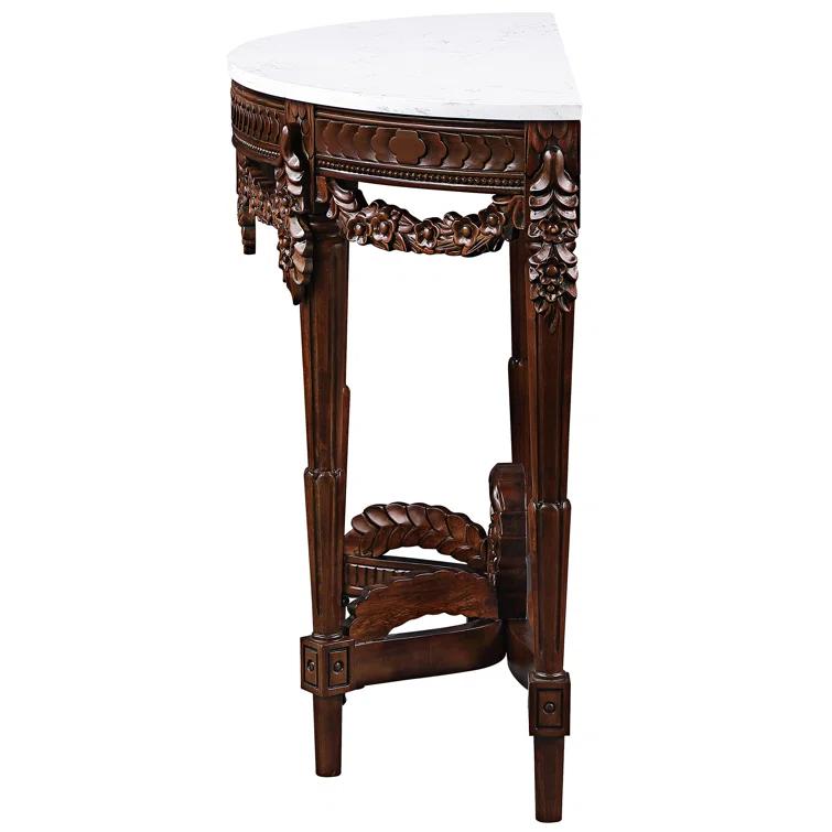 Chateau 34'' Genuine Marble Console Table