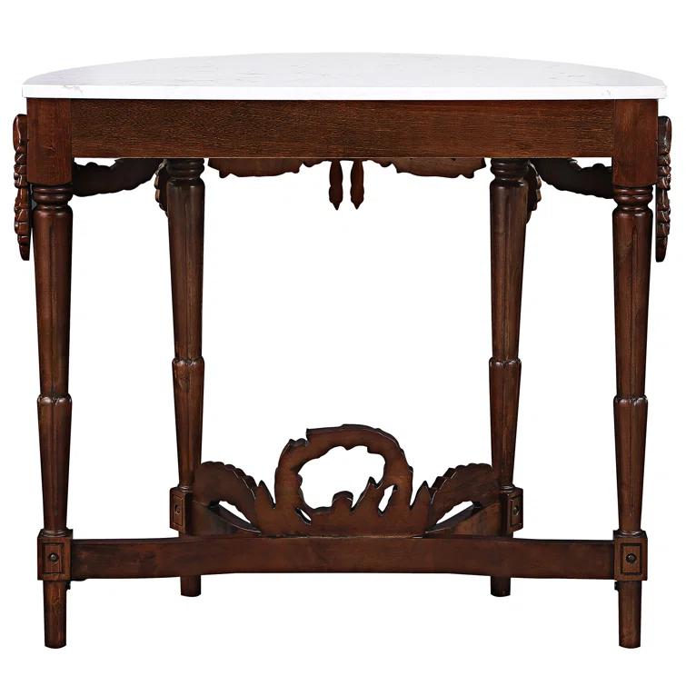 Chateau 34'' Genuine Marble Console Table