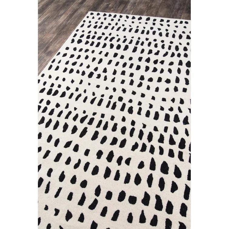 5'x8' Delmar Area Rug Ivory - Novogratz by Momeni: Traditional Chevron Wool, Low Pile, Indoor Use, Handmade