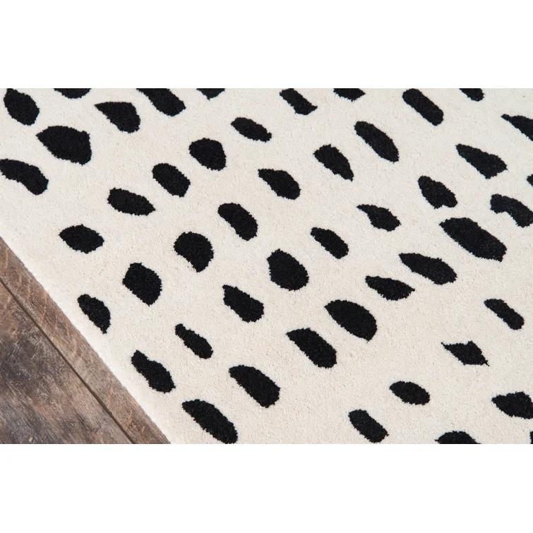 5'x8' Delmar Area Rug Ivory - Novogratz by Momeni: Traditional Chevron Wool, Low Pile, Indoor Use, Handmade