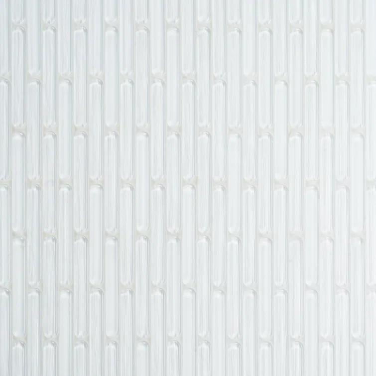 Reed 11.81 in. x 12.04 in. Polished Glass Wall Mosaic Tile (0.98 Sq. Ft. / Each)