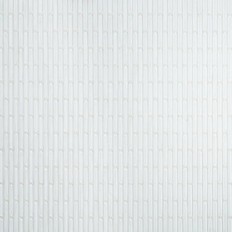 Reed 11.81 in. x 12.04 in. Polished Glass Wall Mosaic Tile (0.98 Sq. Ft. / Each)