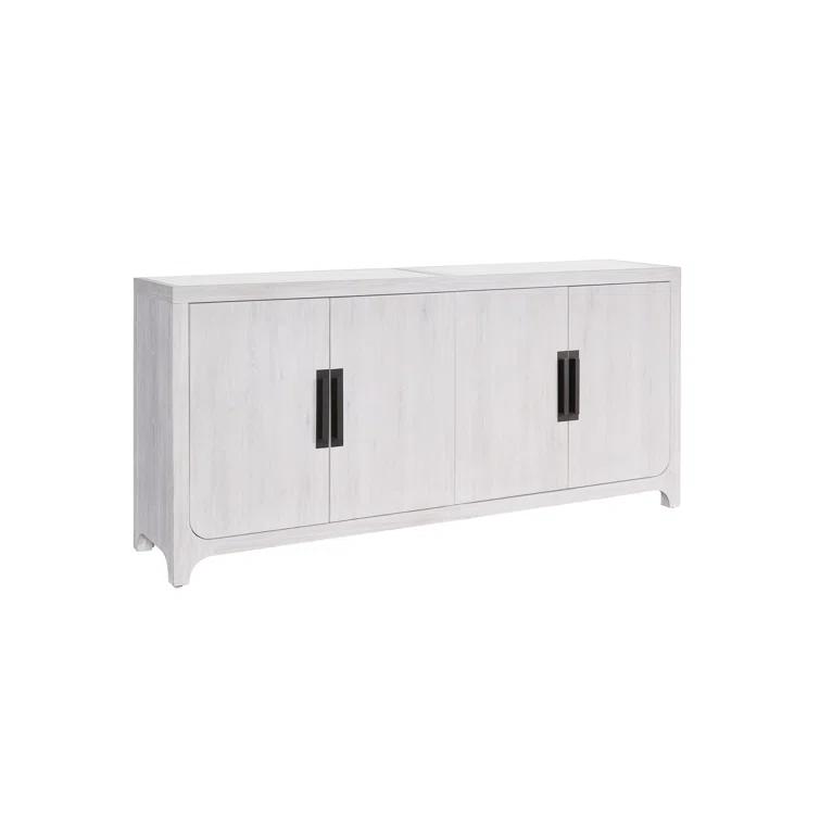 Universal Furniture 2-Shelf Farmhouse Wood Blair Credenza in Weathered White