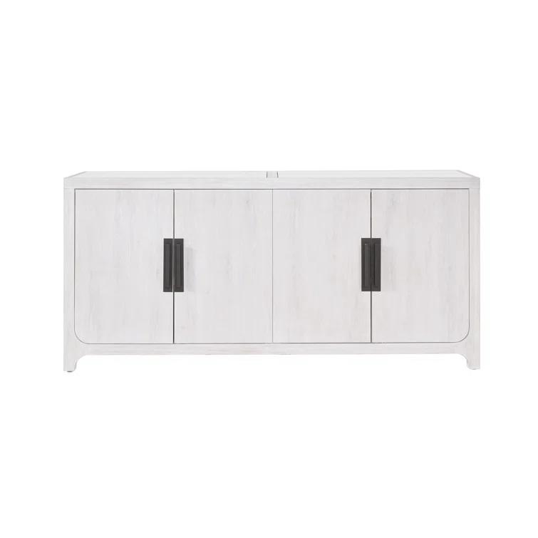 Universal Furniture 2-Shelf Farmhouse Wood Blair Credenza in Weathered White