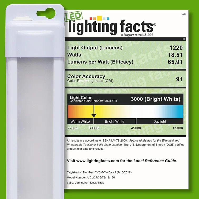 GE 38847-T1 Enbrighten 36-inch Plug-In Linkable LED Under Cabinet Light Fixture