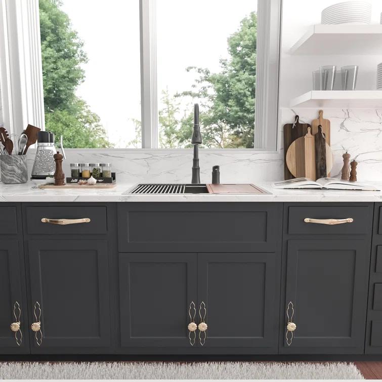 Sarlai S-LTS3022A1 30" L x 22" W Drop-In Workstation Single Bowl Stainless Steel Kitchen Sink