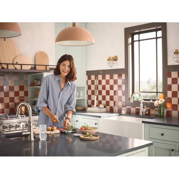 Belfield One-Handle High Arc Pulldown Bar Faucet