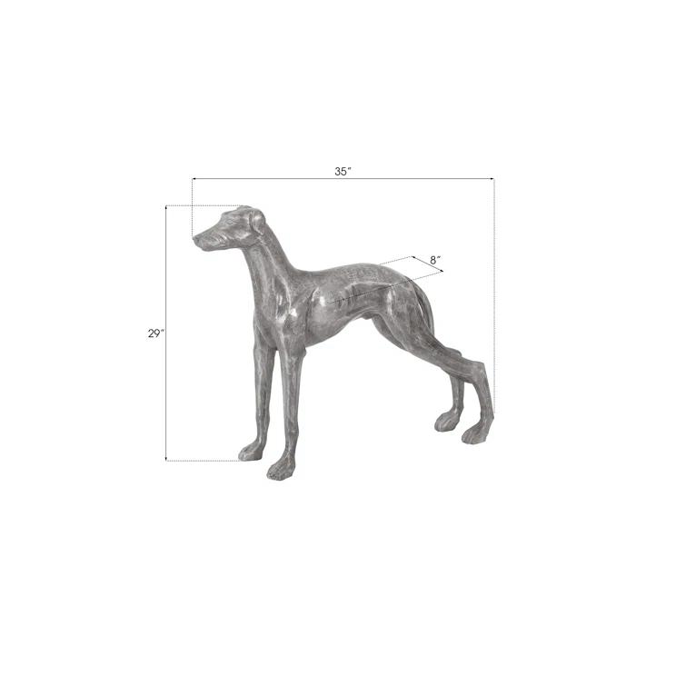 Posing Dog Statue