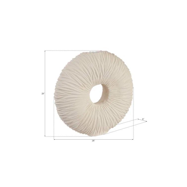 Phillips Collection Waves Off White 28" Indoor / Outdoor Resin Floor Vase