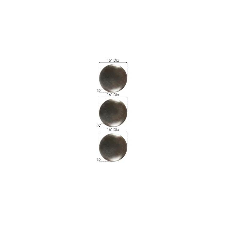 Dimensional 3 Piece Orb Wall Décor Set (Set of 3)