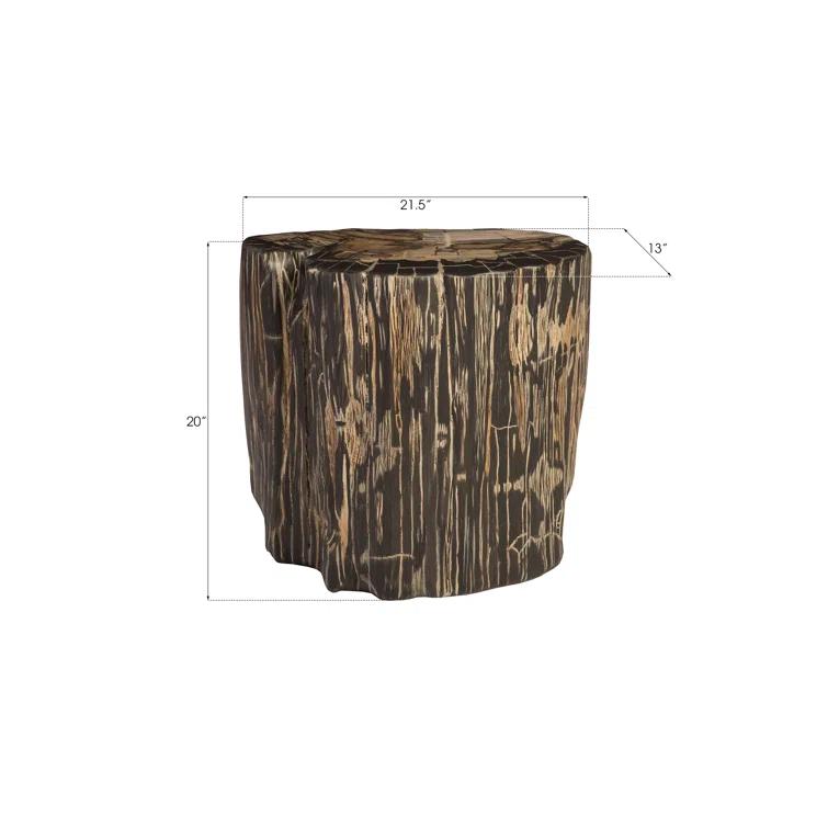 Phillips Collection Cast Naturals Petrified Accent Stool