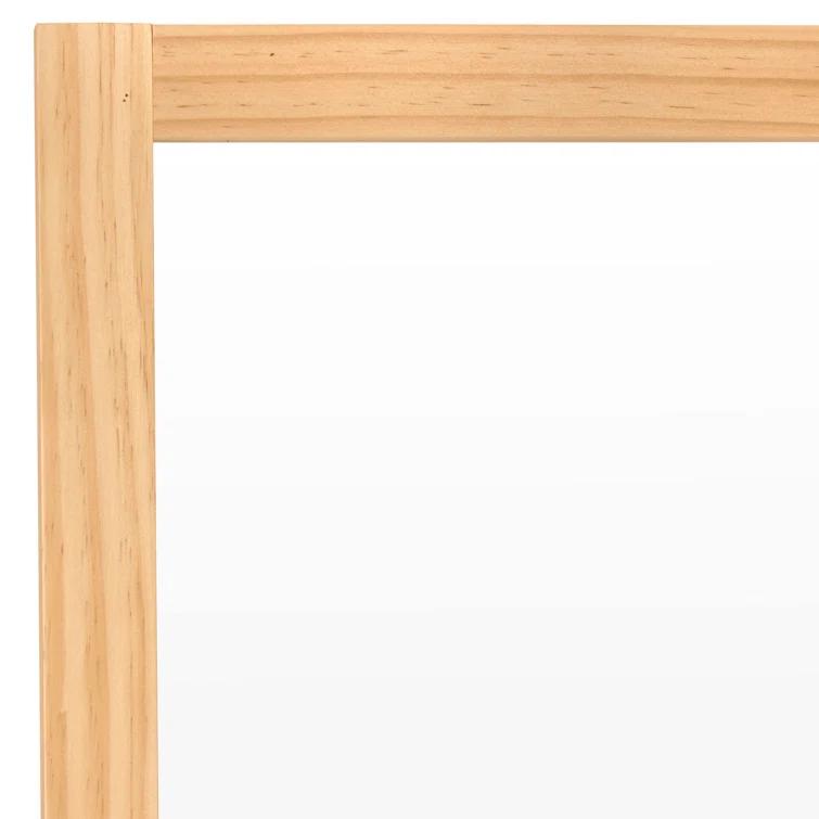 Oriental Furniture 3 ft. Tall Clear Screen Natural - 4 Panel