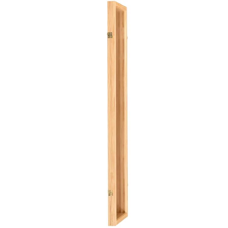 Oriental Furniture 3 ft. Tall Clear Screen Natural - 4 Panel