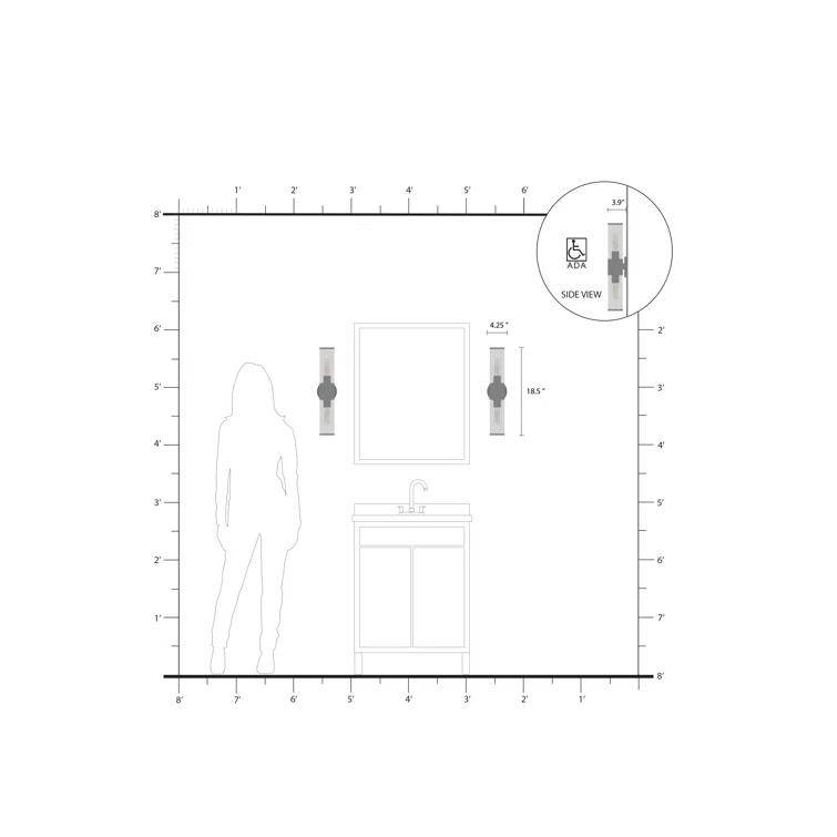 Wade Logan® Birchfield Dimmable Vanity Light
