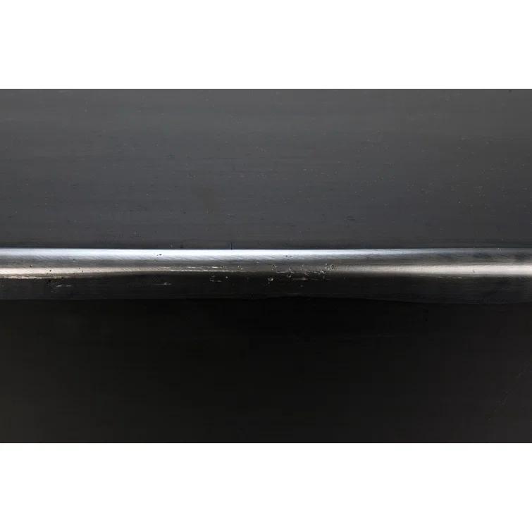 Black Rectangular Steel Industrial Coffee Table