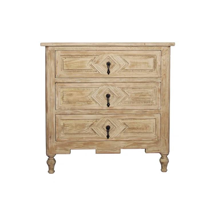 Anderson Natural Reclaimed Wood 3-Drawer Accent Chest