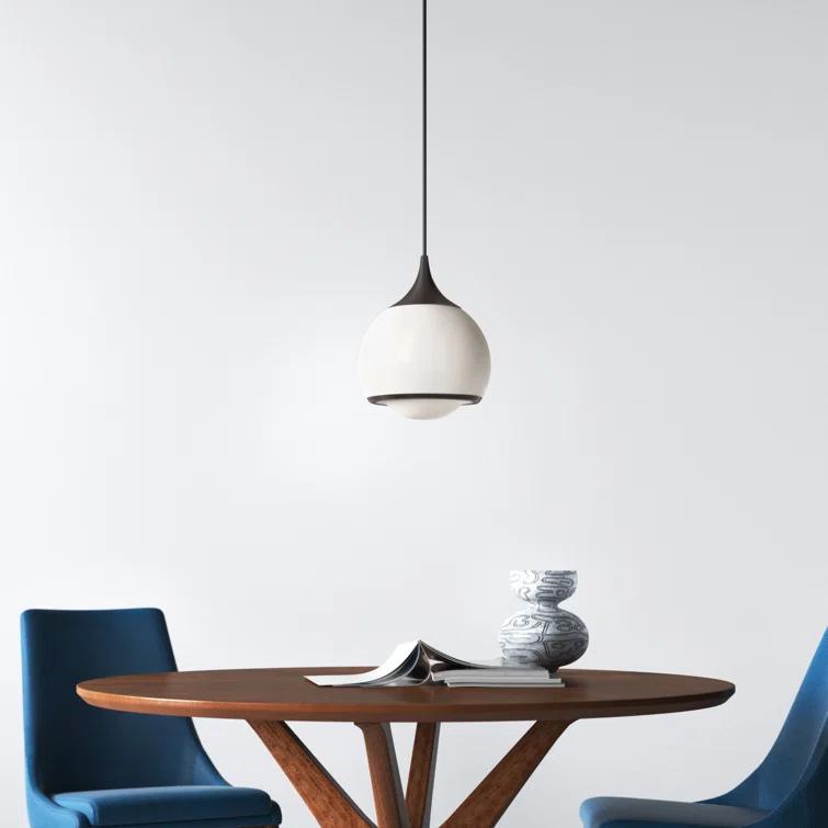 Kegan Single Light Glass Dimmable Pendant