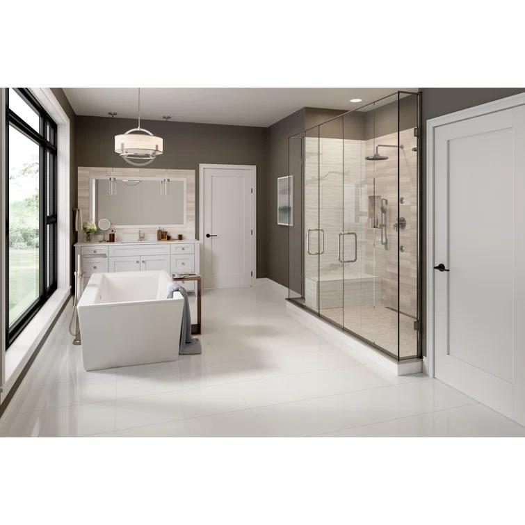 18" x 18" Marble Look Wall & Floor Tile