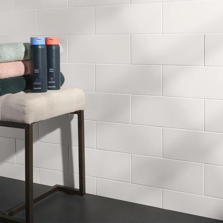 Ardor 4.7 in. x 11.81 in. Metallic Porcelain Subway Wall Tile (5.84 Sq. Ft. / Case)