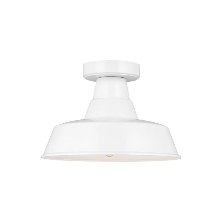 Fisher Outdoor Flush Mount - White / 12"Dia