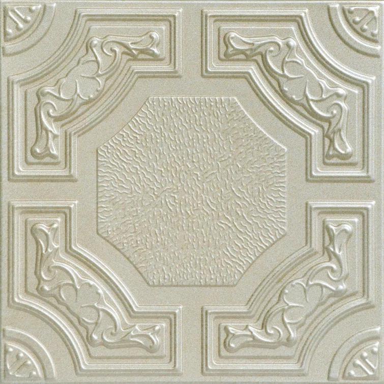 Evergreen 1.6 ft. x 1.6 ft. Polystyrene Glue-up Ceiling Tile