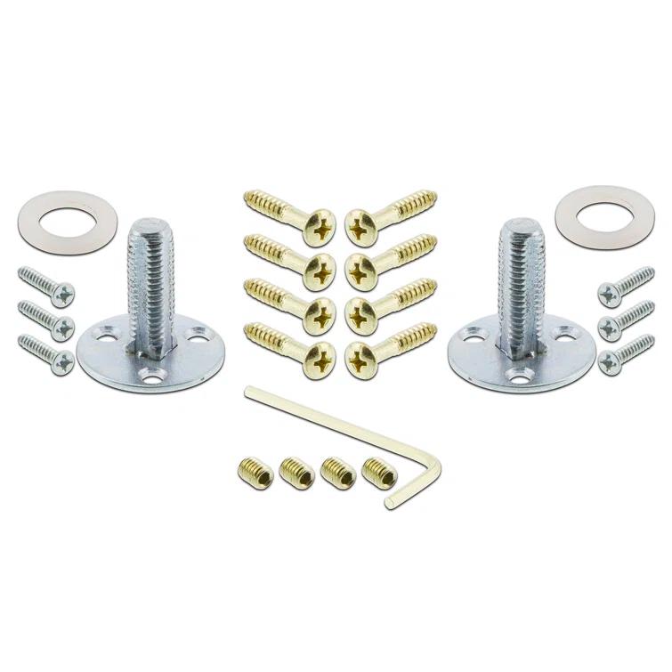 New York Plate with Oval Clear Crystal Door Knob