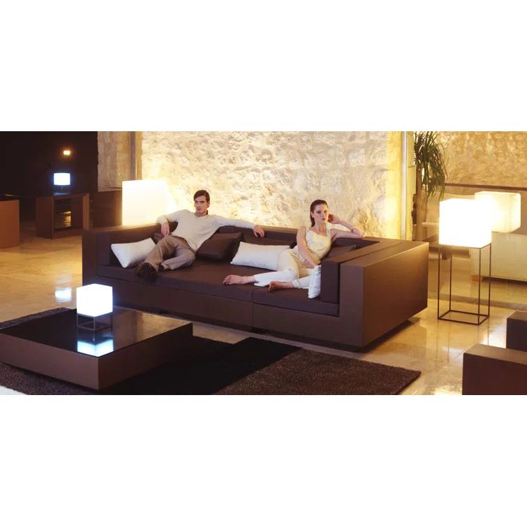 Vela Matte Ice White Plug-In LED Outdoor Floor Lamp