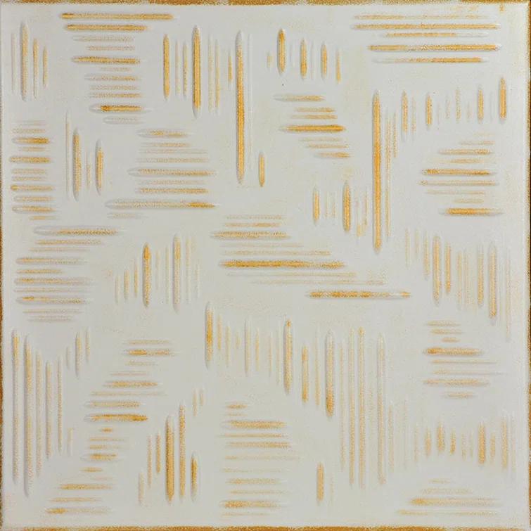 Country Wheat 1.6 ft. x 1.6 ft. Polystyrene Glue-up Ceiling Tile
