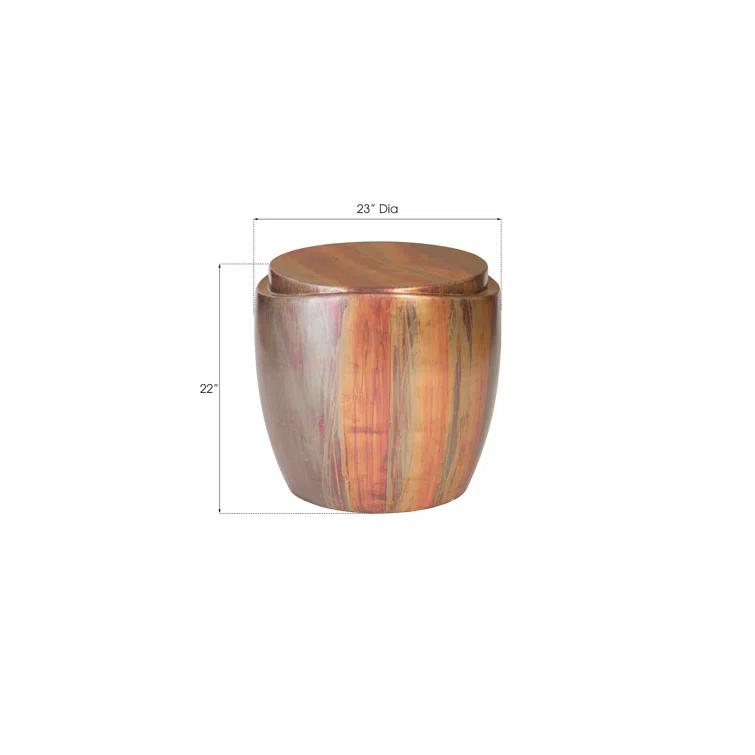 Phillips Collection Patina Drum End Table