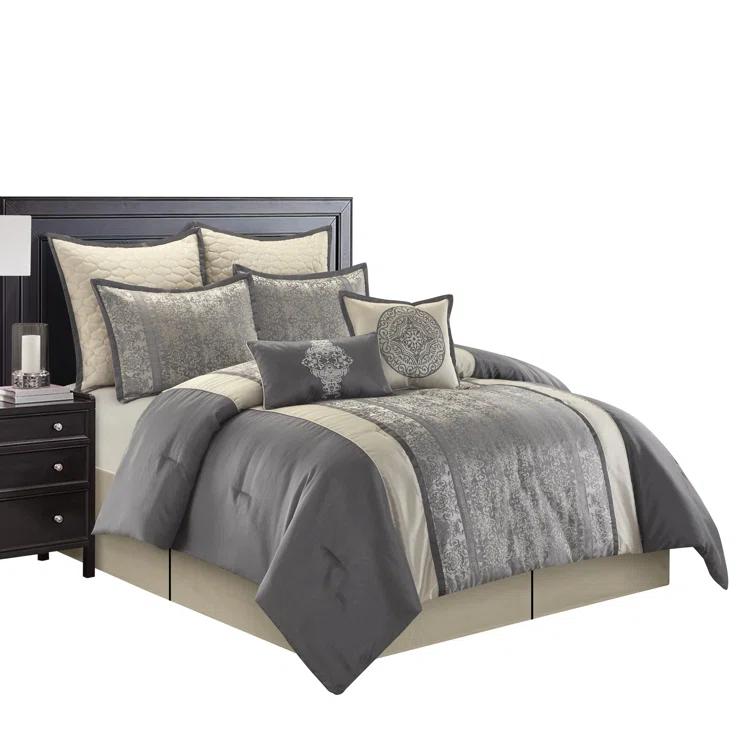 Arabesque 8 Piece Traditional Comforter Set