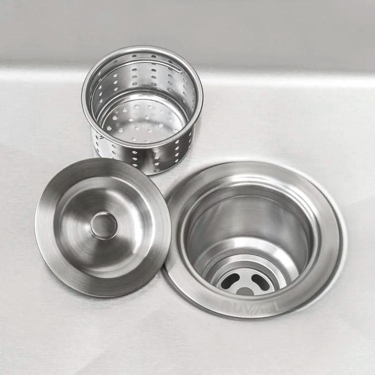 Ruvati 21" x 18" x 12" Deep Laundry Utility Sink Undermount 16 Gauge Stainless Steel