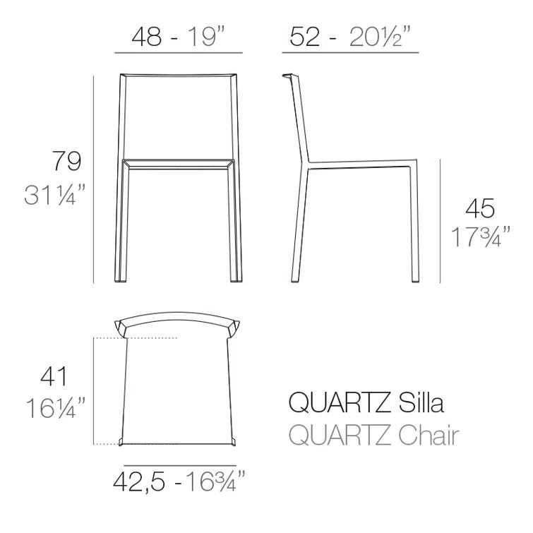 Quatz Stacking Patio Dining Chair