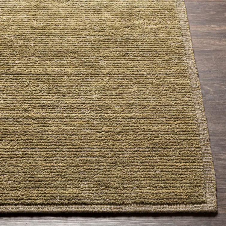 Viera Hand-Knotted Wool Striped Gray 5' x 7' Area Rug