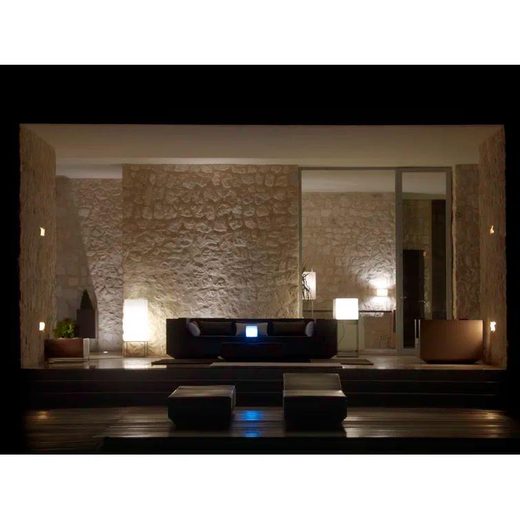 Vela Matte Ice White Plug-In LED Outdoor Floor Lamp
