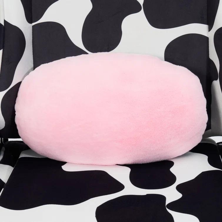 Ts85 Cow Print Luxx Series Gaming Chair Cow - Techni Sport: Velvet Upholstery, Memory Foam, Adjustable