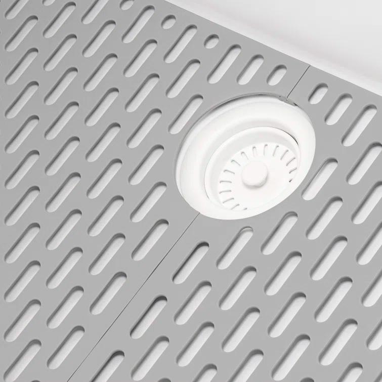 Ruvati 33-inch Undermount Workstation Granite Composite Kitchen Sink