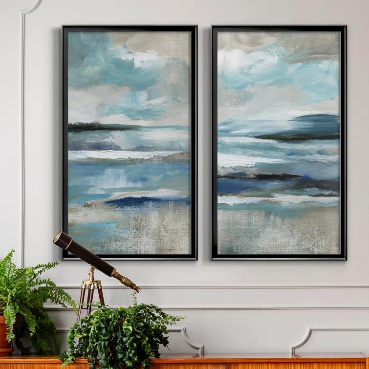 Wade Logan® " Distant Drama I " 2 - Pieces Painting Print (Set of 2)