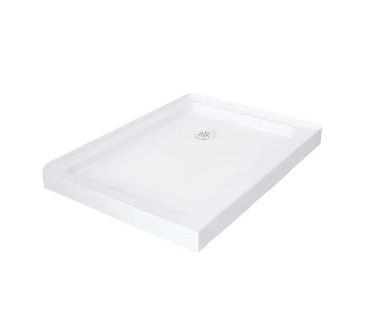 Moselle 60" W x 35" D x 77.5" H Frameless Rectangle Sliding Shower Enclosure with Base Included
