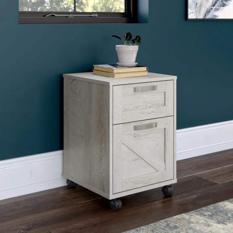 Cowden 16"W 2 -Drawer Mobile Vertical Filing Cabinet