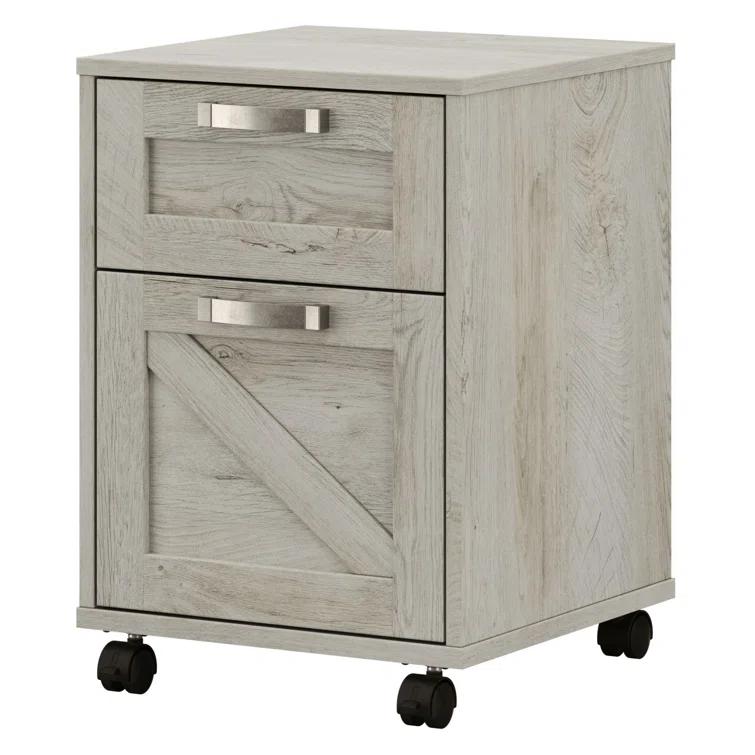 Cowden 16"W 2 -Drawer Mobile Vertical Filing Cabinet