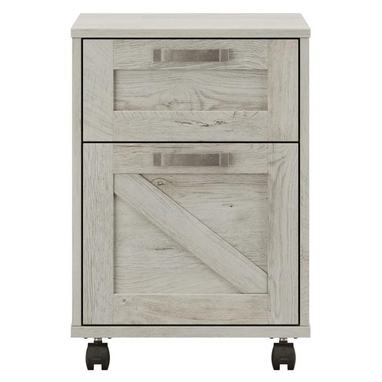 Cowden 16"W 2 -Drawer Mobile Vertical Filing Cabinet