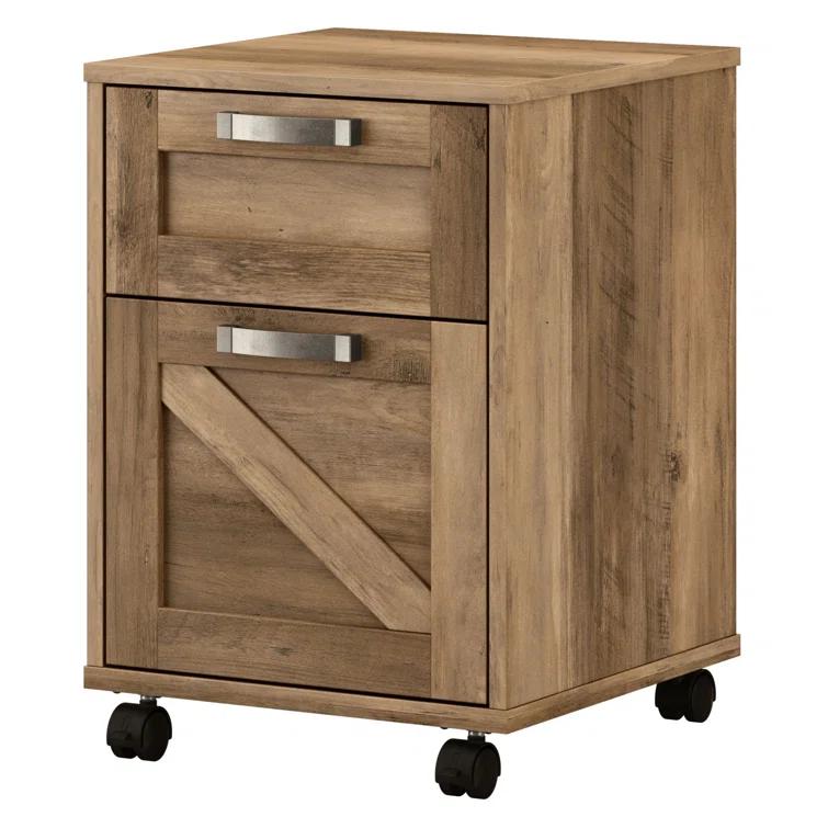 Cowden 16"W 2 -Drawer Mobile Vertical Filing Cabinet